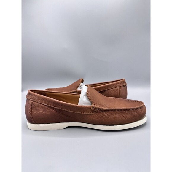 Polo Ralph Lauren Men\'s Merton Leather Venetian Loafers, Tan, Size 9 D main image 4